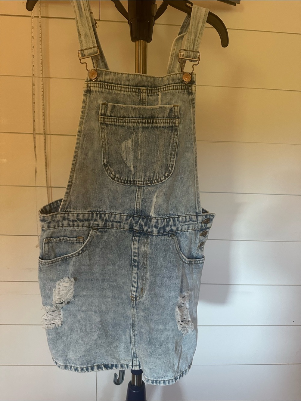 #85 Denim Overalls Dress